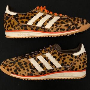 Adidas SL 72 OG Leopard Print Impact Orange Sneaker Shoe Sz 9 New No box